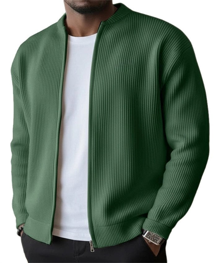 Matteo | Cardigan a Coste con Zip