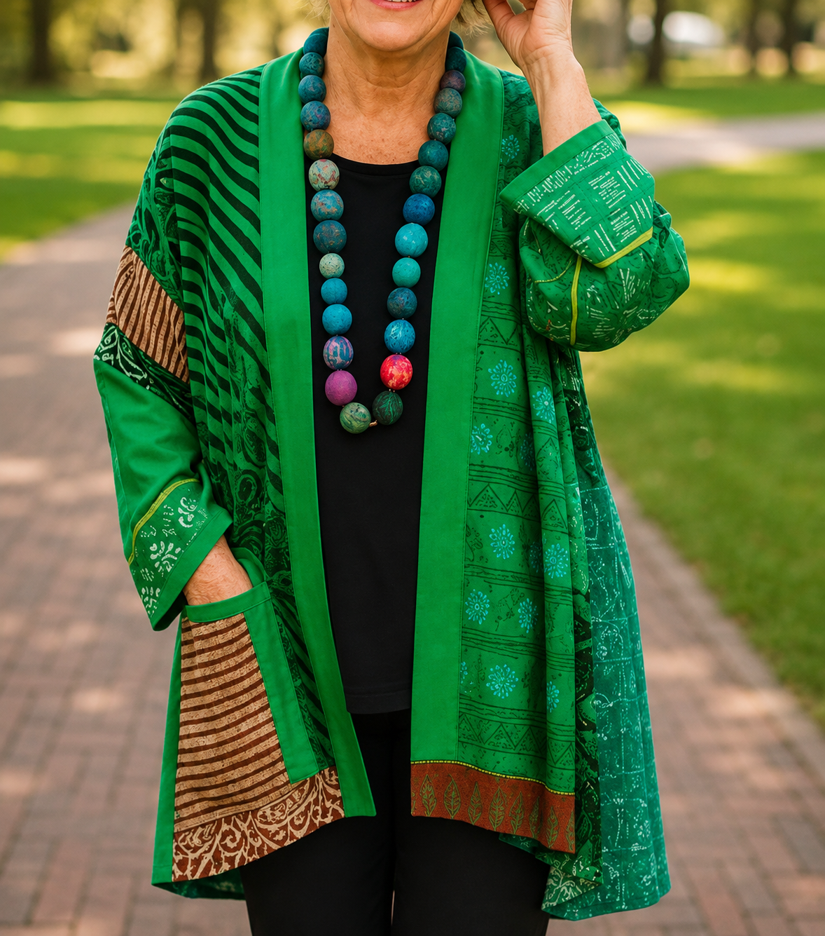 Kimono Patchwork Elegante e Versatile