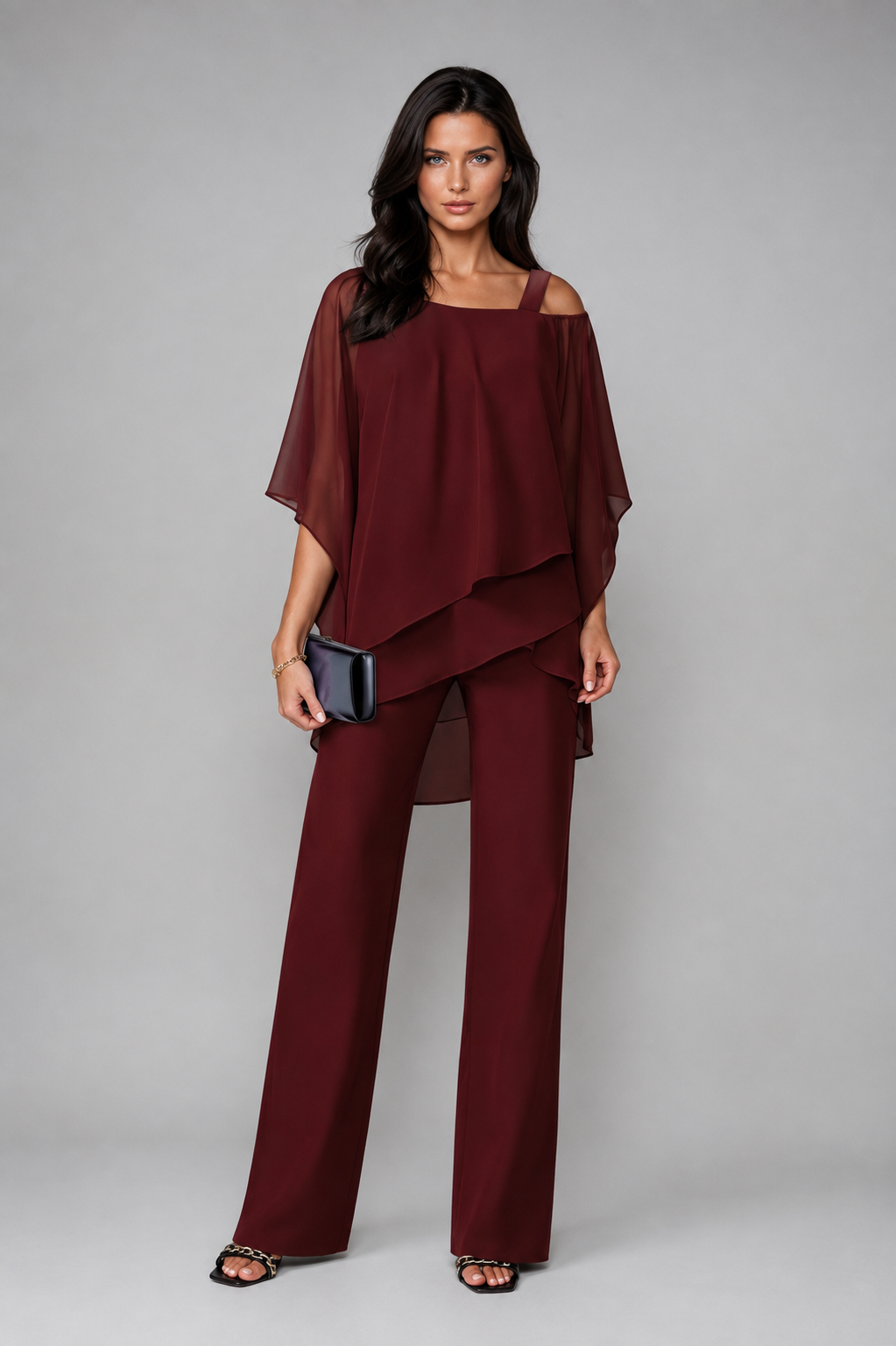 Alessia™ | Completo Elegante a Due Pezzi con Top Fluido