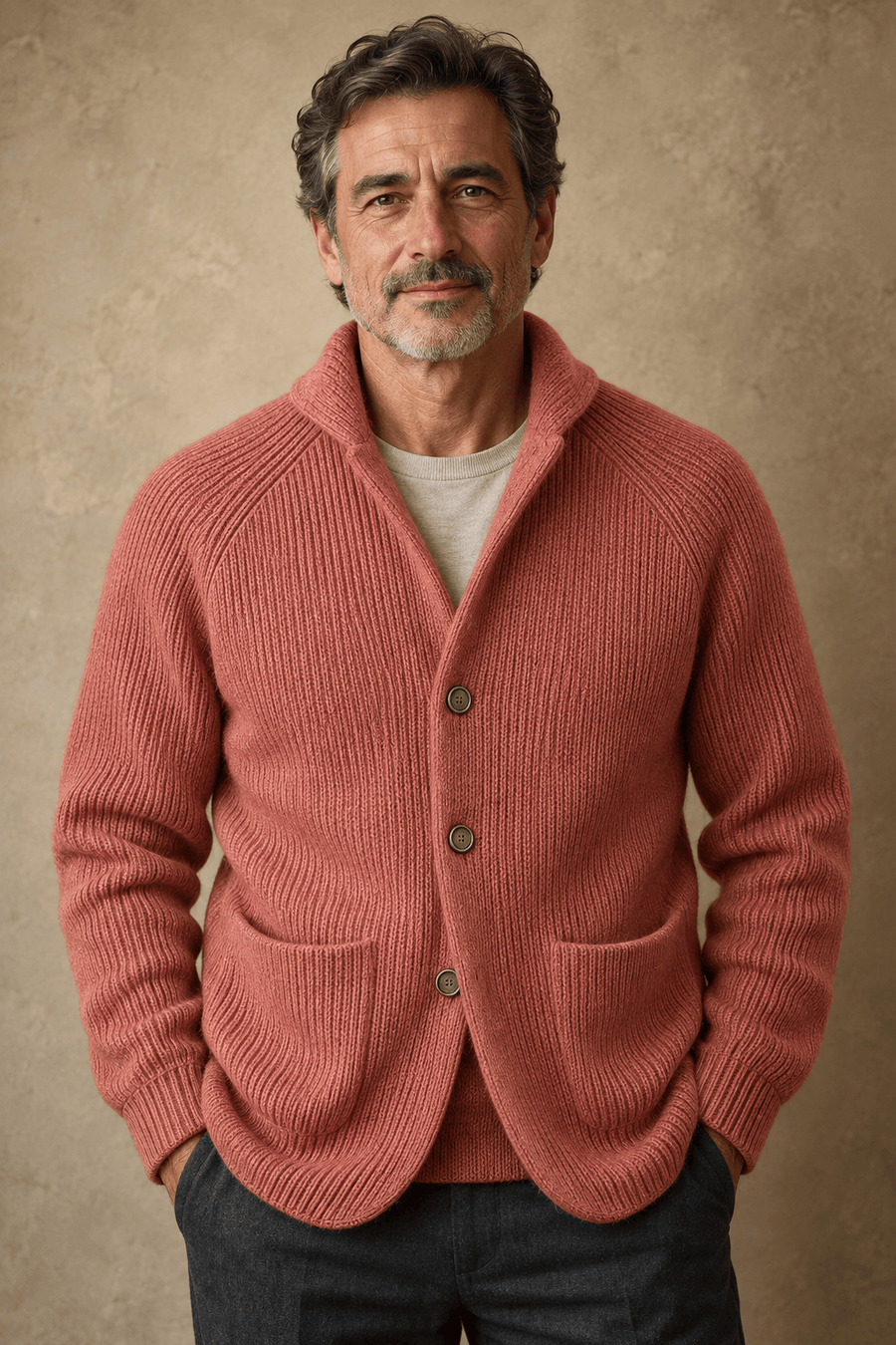 Andrea | Cardigan in Misto Lana con Bottoni