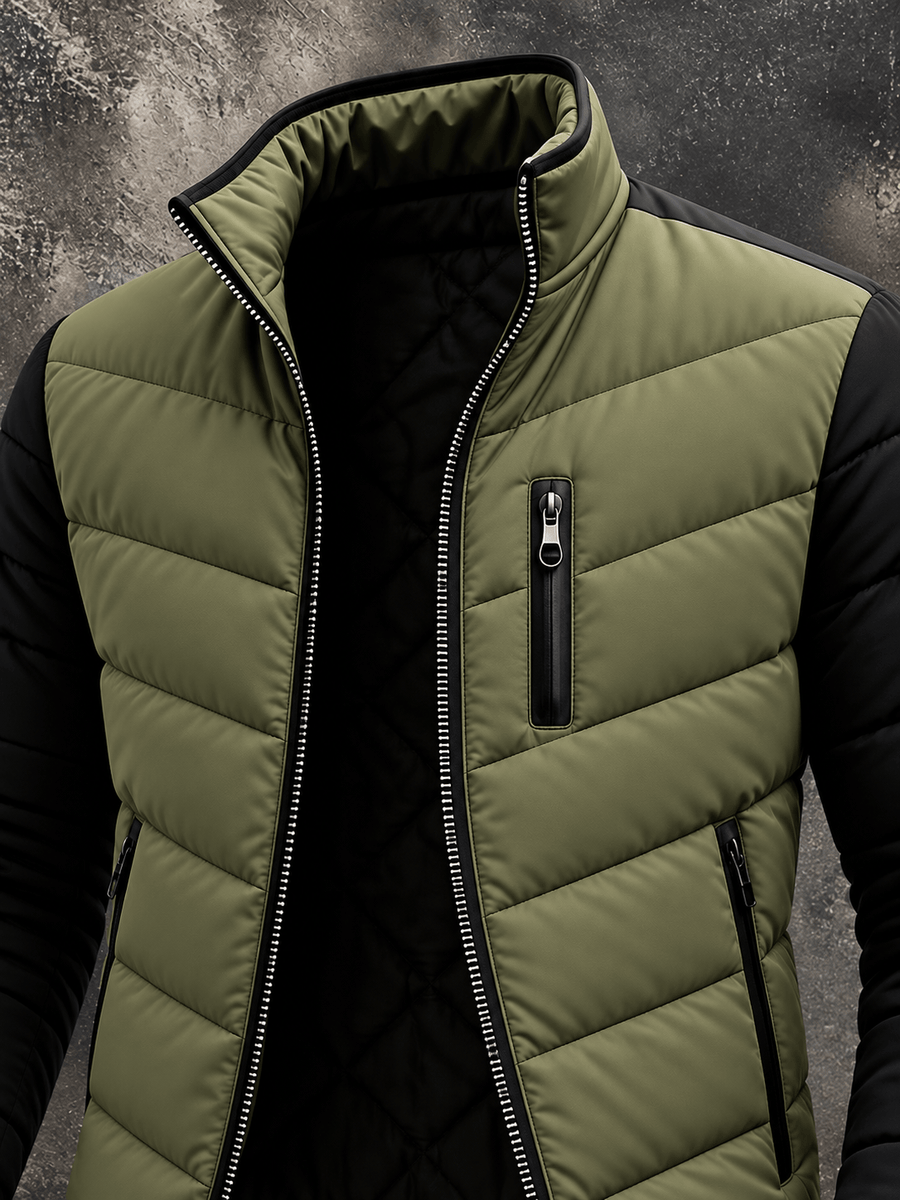 Aldo | Manteau matelassé bicolore