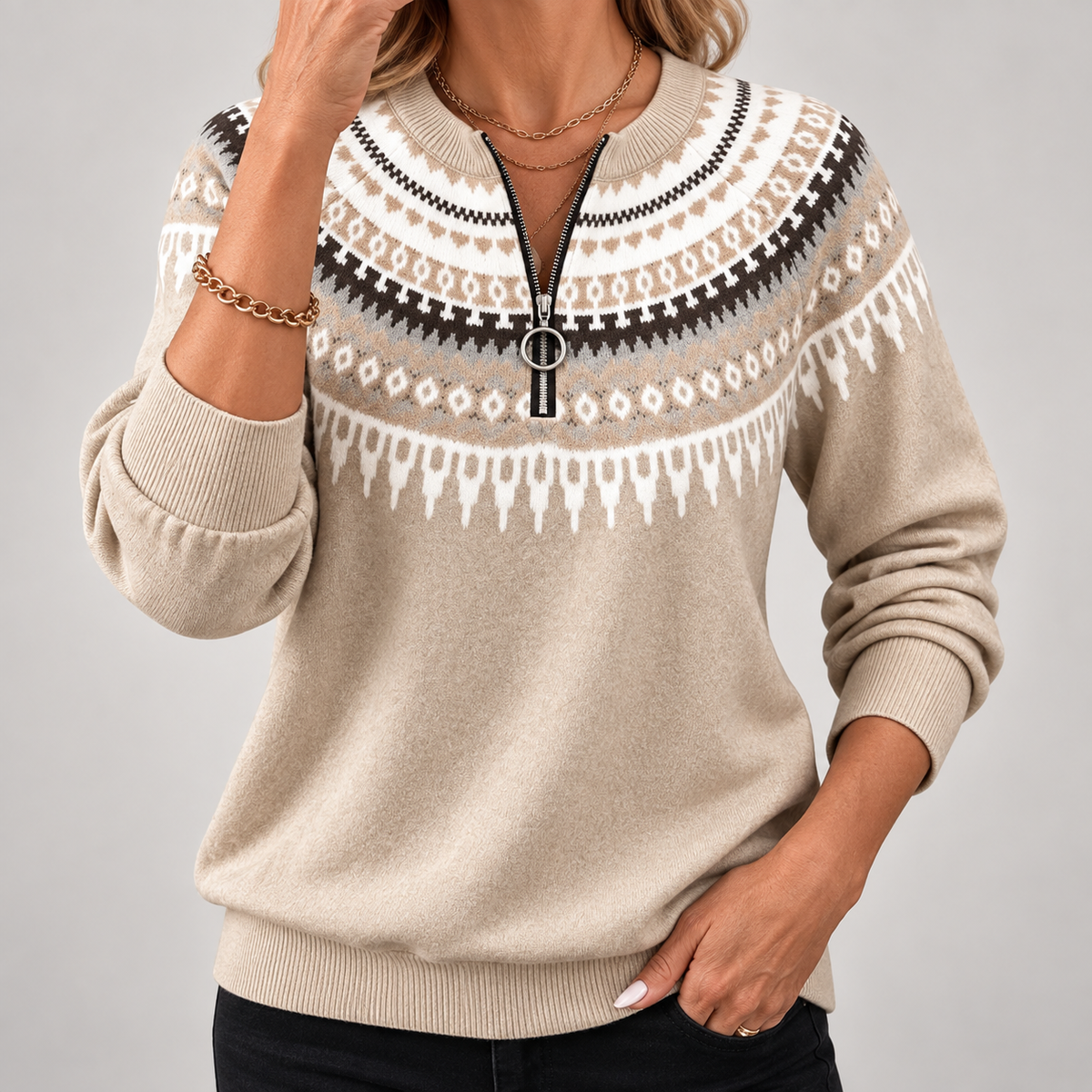 Annemieke | Felpa con Zip