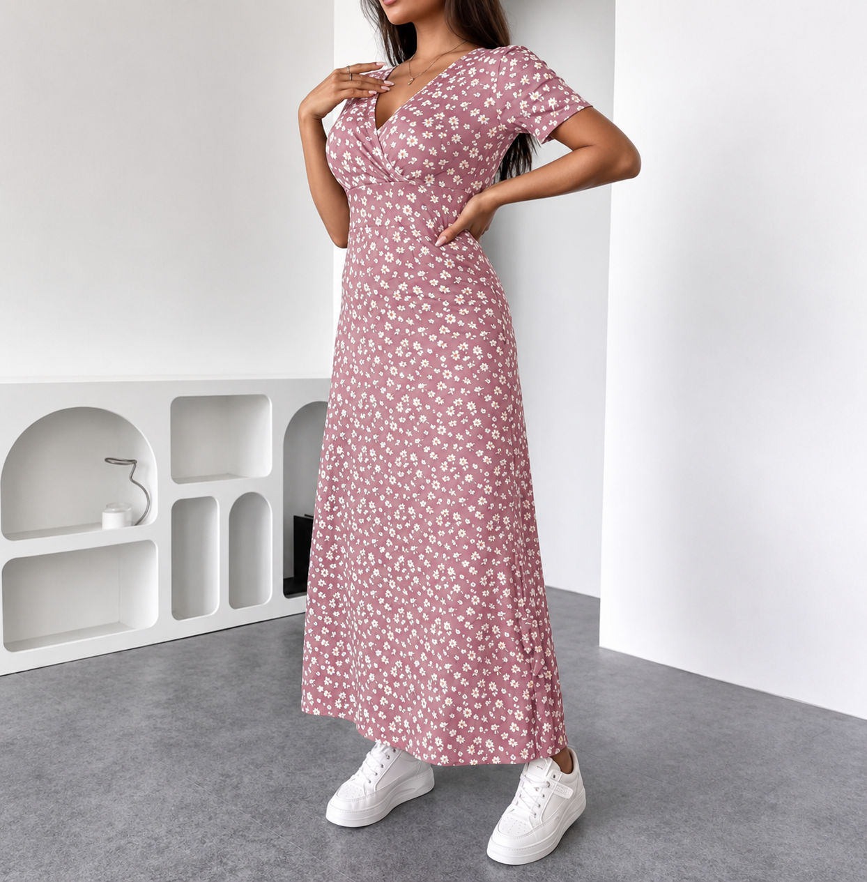 Lucia™ – Abito Midi Floreale