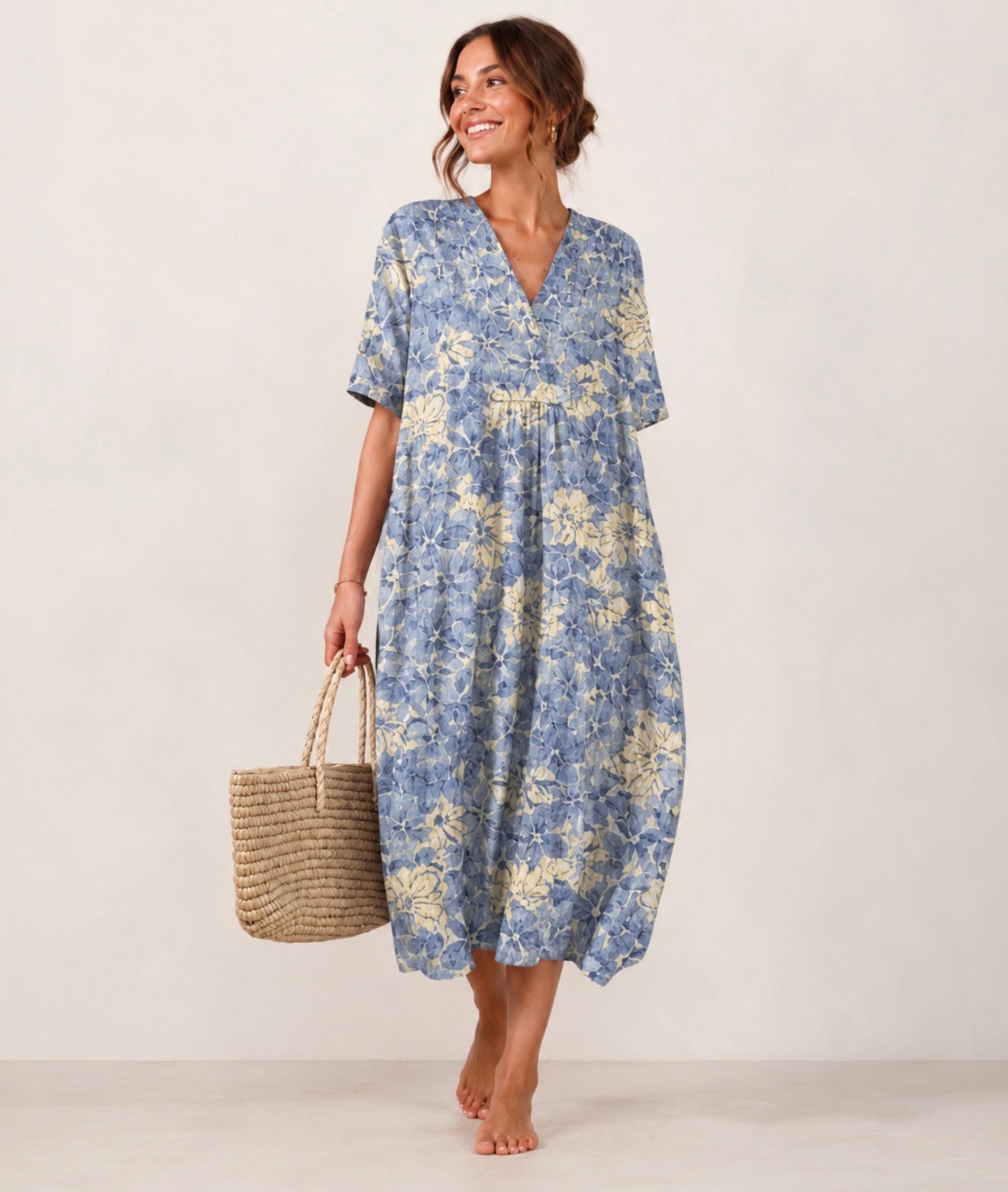 LUNA™ | Abito Boho Estivo con Stampa Floreale | Compra 1, Prendi 1 Gratis
