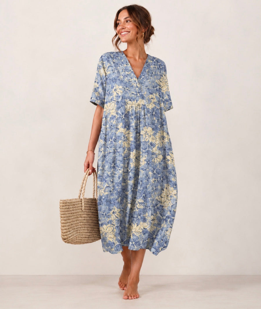 🎁 LUNA™ | Abito Estivo Boho con Stampa Floreale | Compri 1, Ne Ricevi 1 Gratis (100% di Sconto)