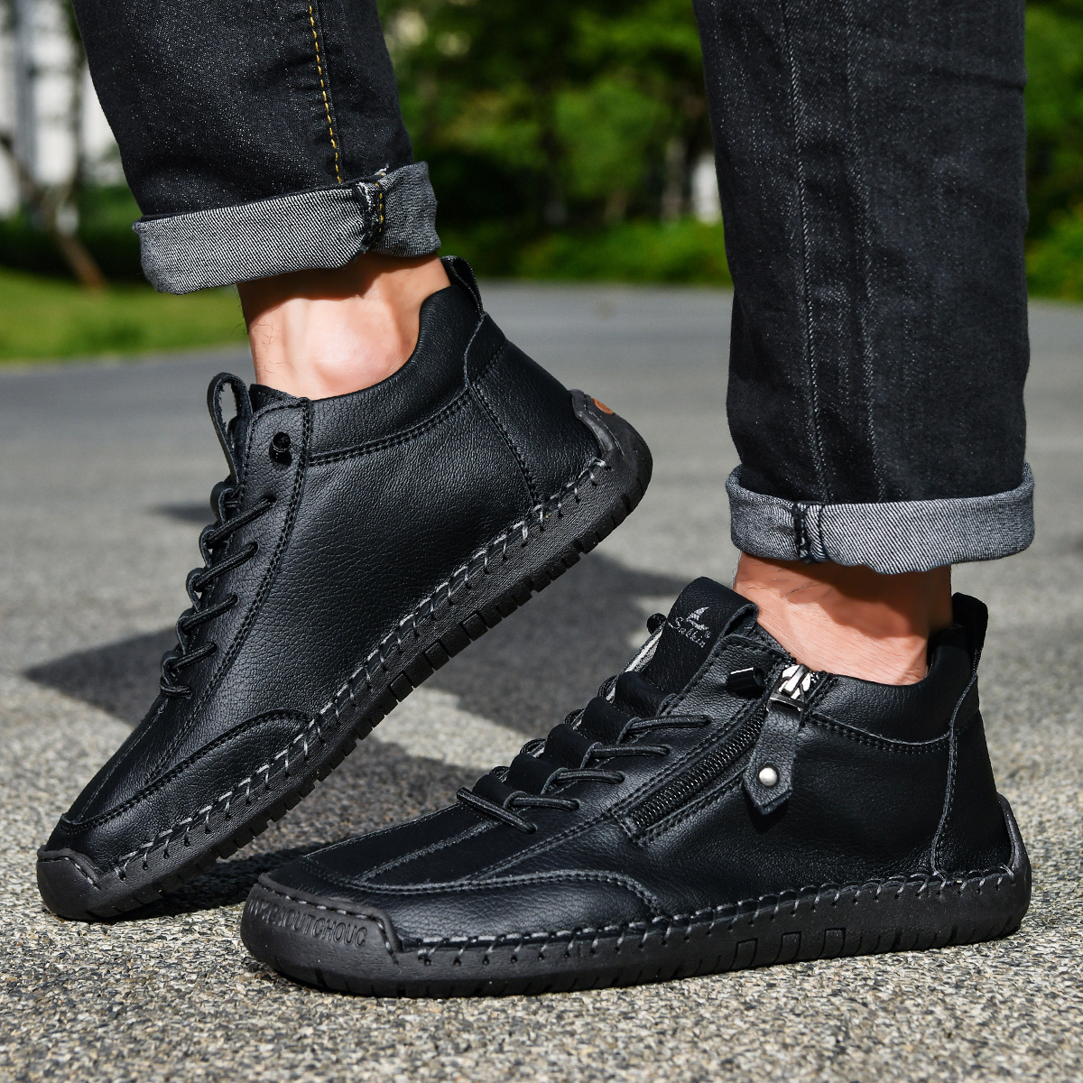 Giovanni | Scarpe in Nabuk con Zip