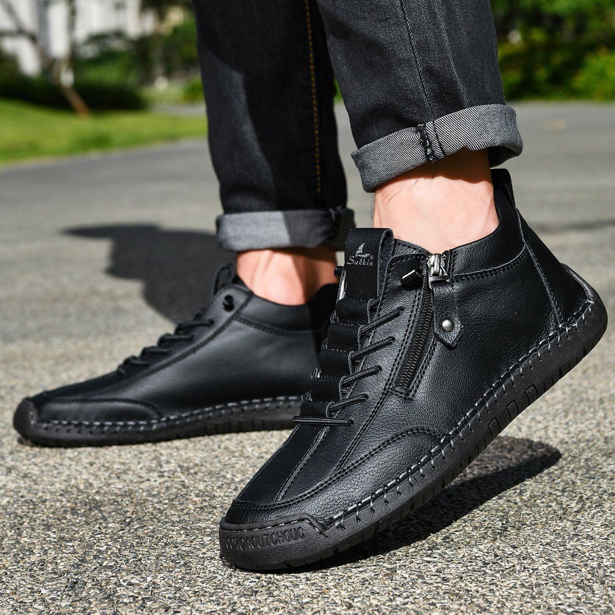 Giovanni | Scarpe in Nabuk con Zip