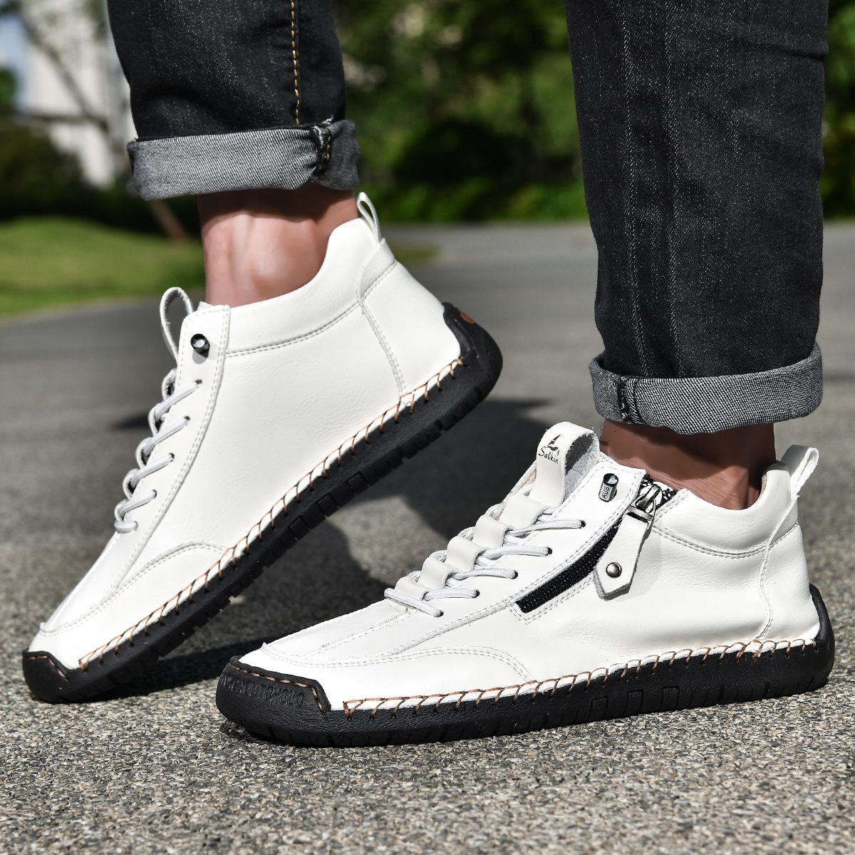 Giovanni | Scarpe in Nabuk con Zip