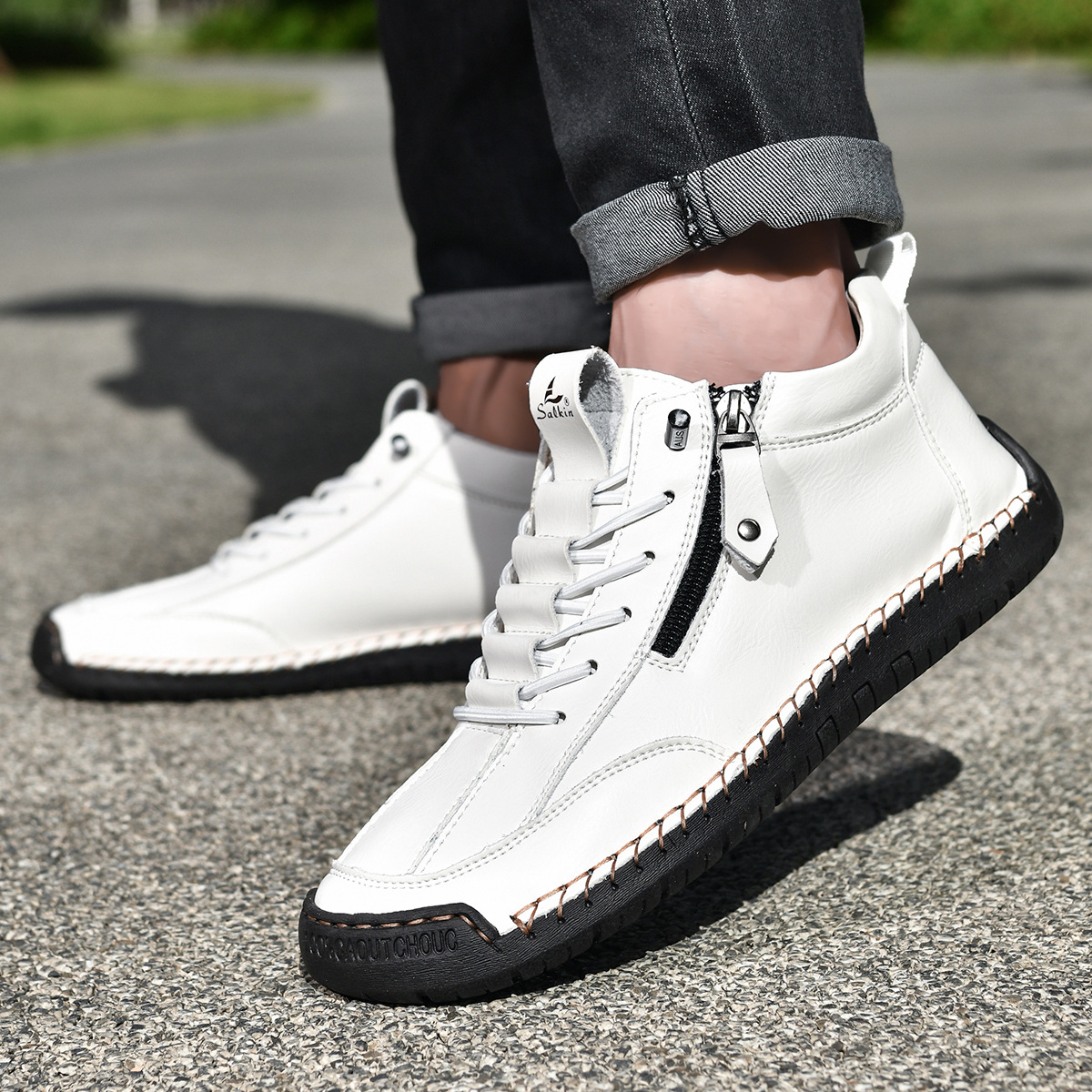 Giovanni | Scarpe in Nabuk con Zip