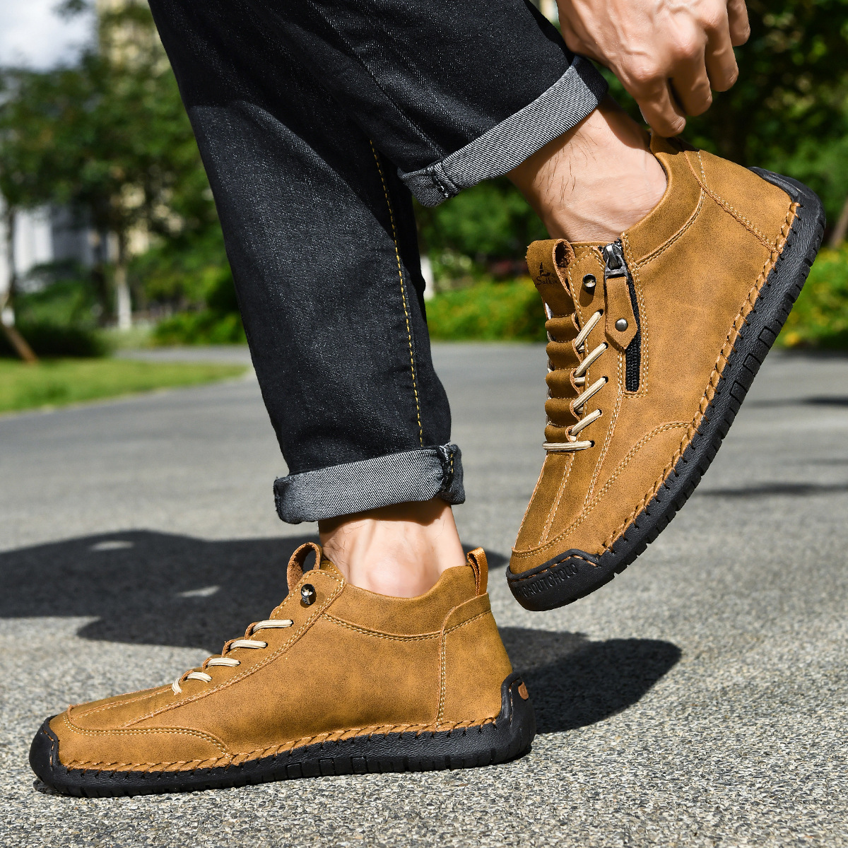Giovanni | Scarpe in Nabuk con Zip
