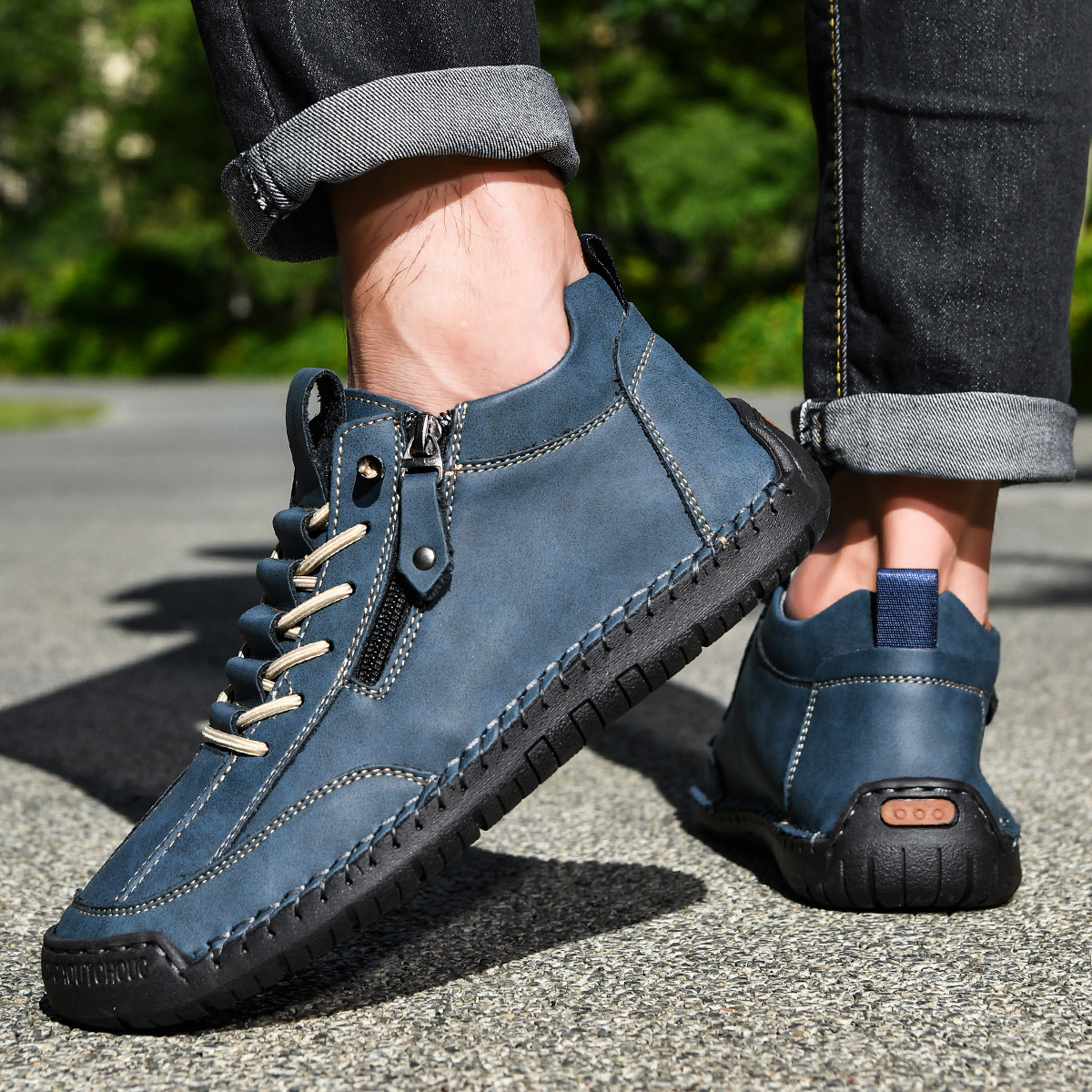 Giovanni | Scarpe in Nabuk con Zip