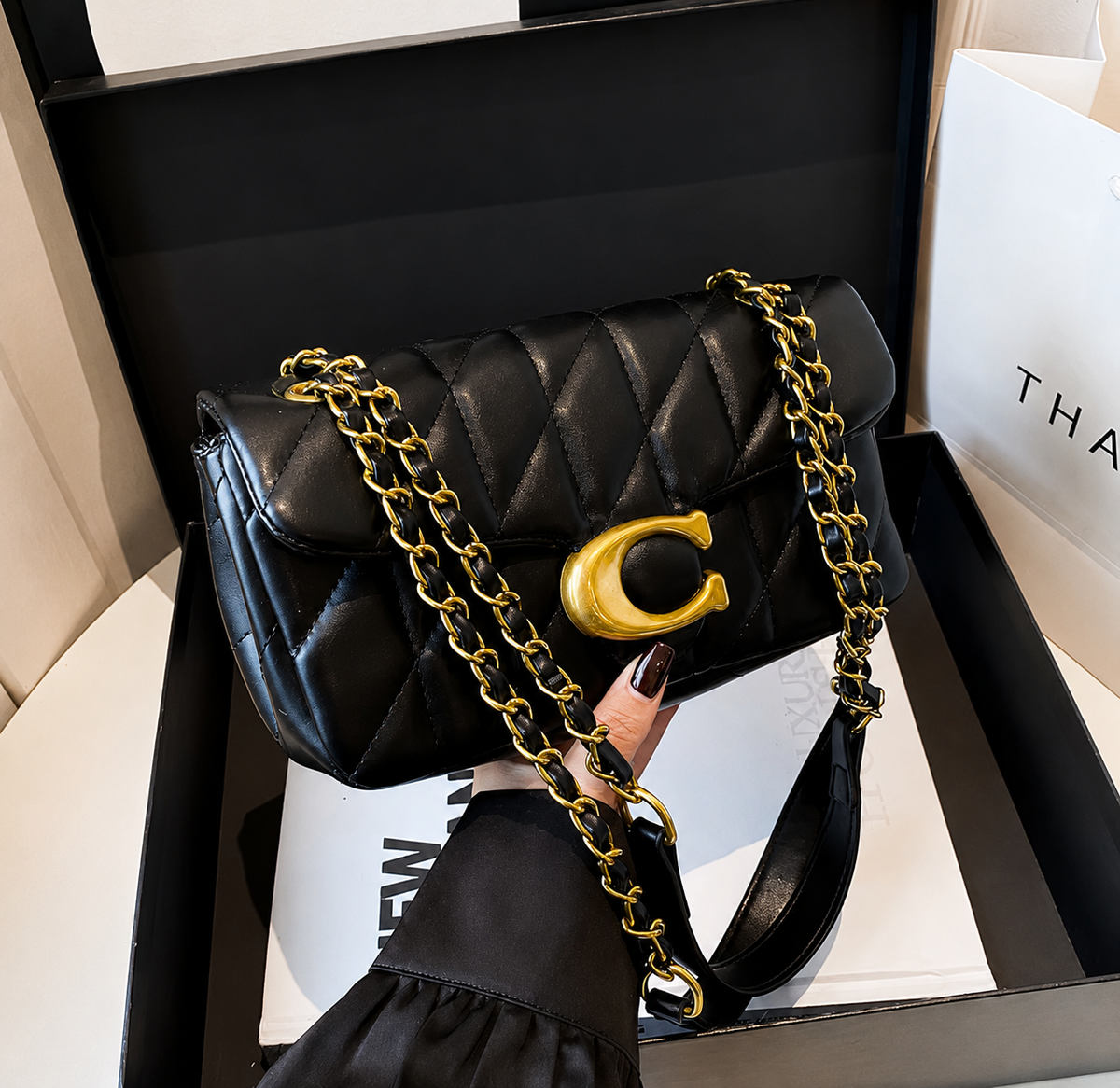 Luxury Quilted Schoudertas