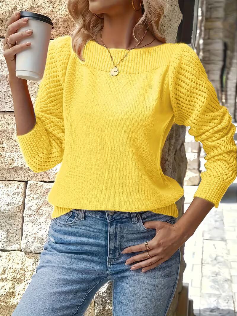 Emma™ - Maglione Traspirante a Maniche Lunghe con Collo Rotondo