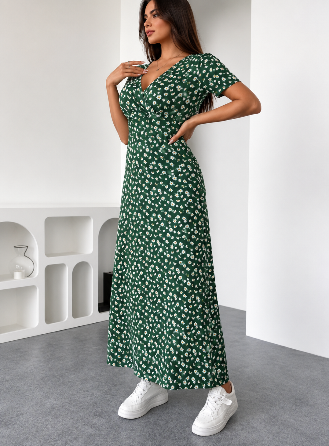Lucia™ – Abito Midi Floreale