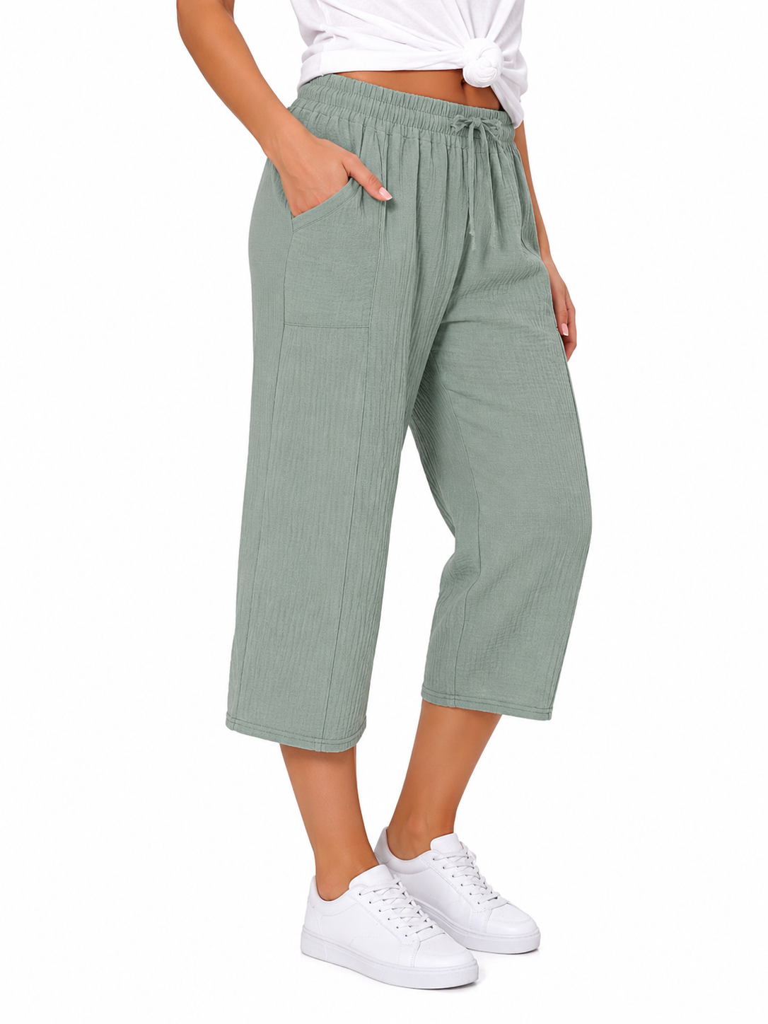 Pantalone Cropped Elegante e Comodo