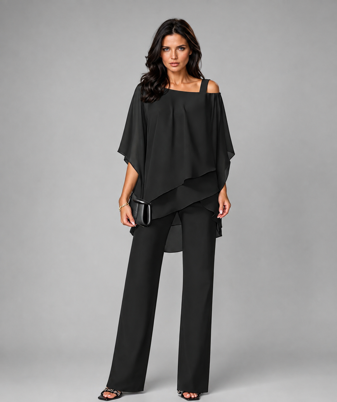 Alessia™ | Completo Elegante a Due Pezzi con Top Fluido
