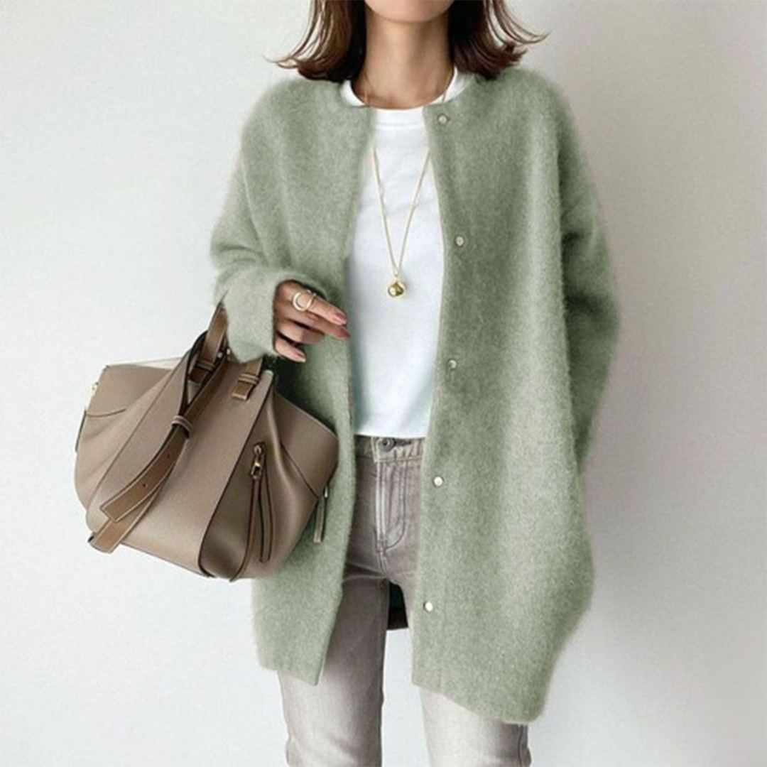 Alicia | Cardigan Lungo in Maglia Morbida