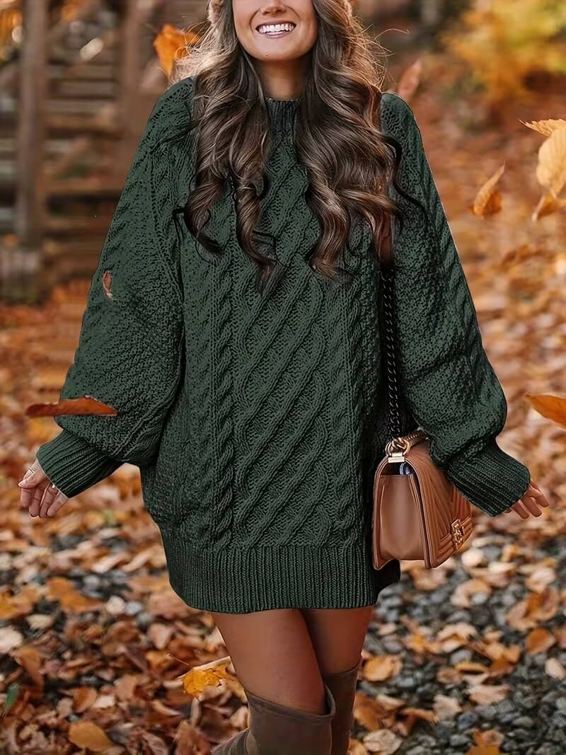 Heidi™ | Abito Maglione in Maglia Strutturata
