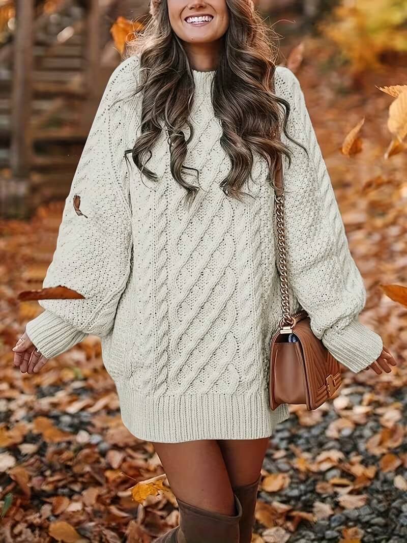Heidi™ | Abito Maglione in Maglia Strutturata