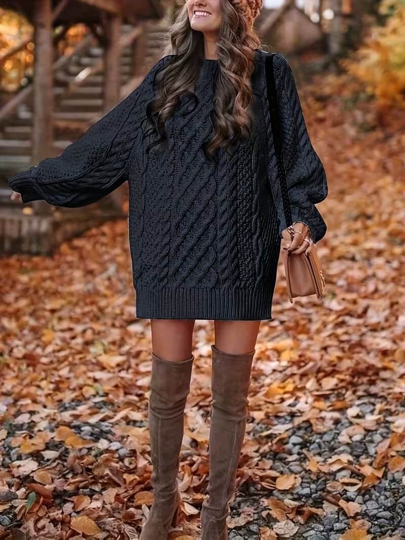 Heidi™ | Abito Maglione in Maglia Strutturata