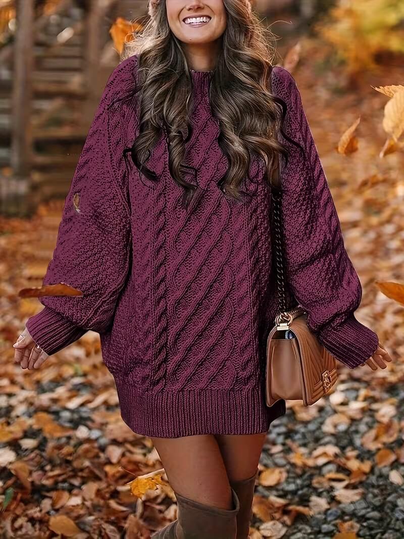 Heidi™ | Abito Maglione in Maglia Strutturata