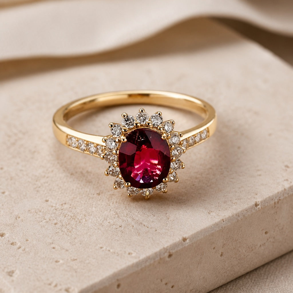 Anello Statement Halo Cimelio