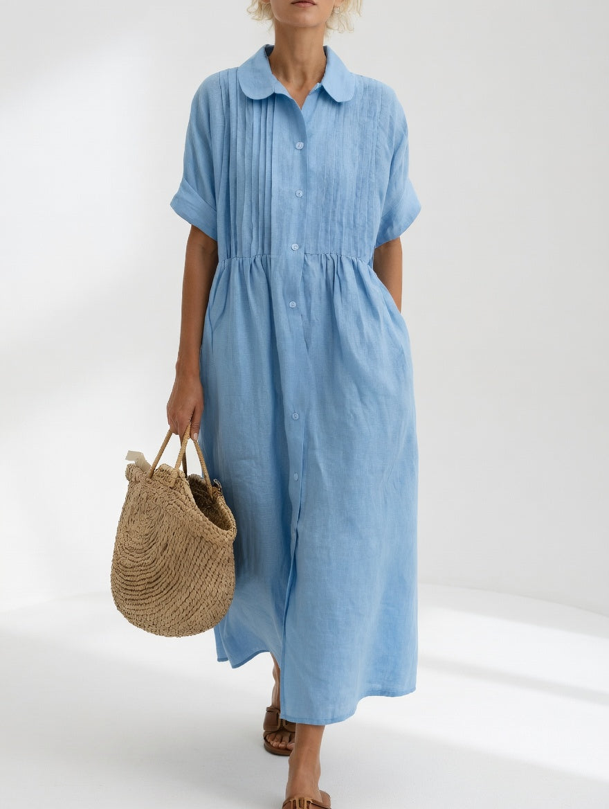 Elara Shirt Dress Light Blue