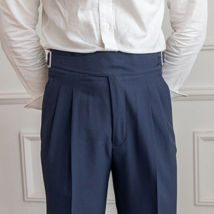Nazario | Pantaloni Fluidi a Vita Alta