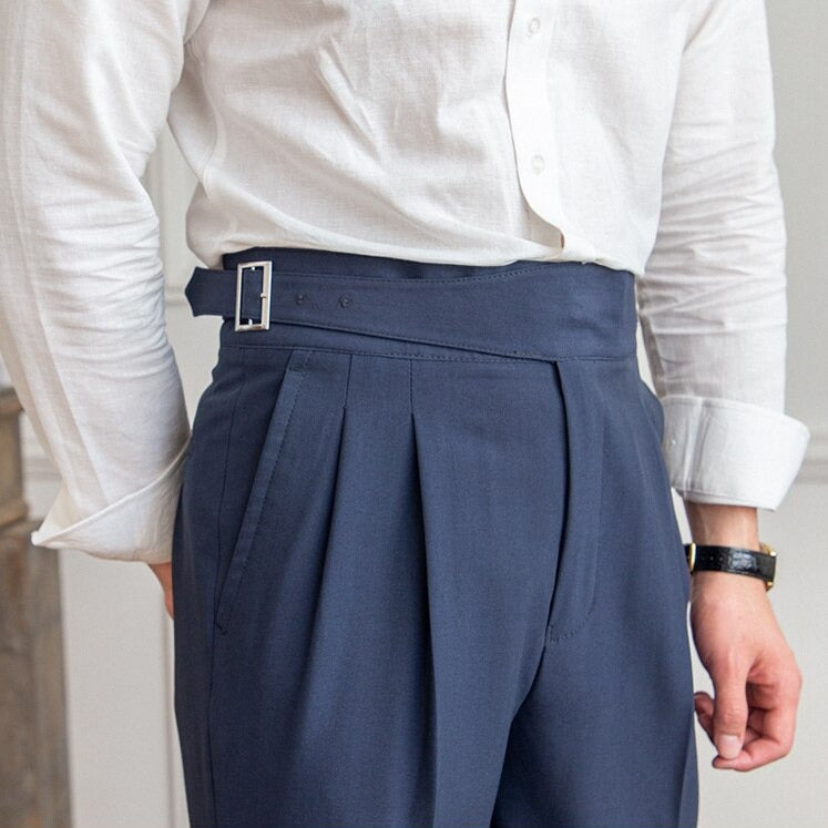 Nazario | Pantaloni Fluidi a Vita Alta