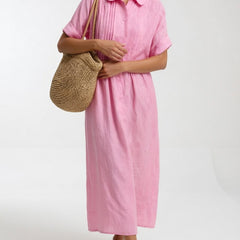 Elara Shirt Dress Pink