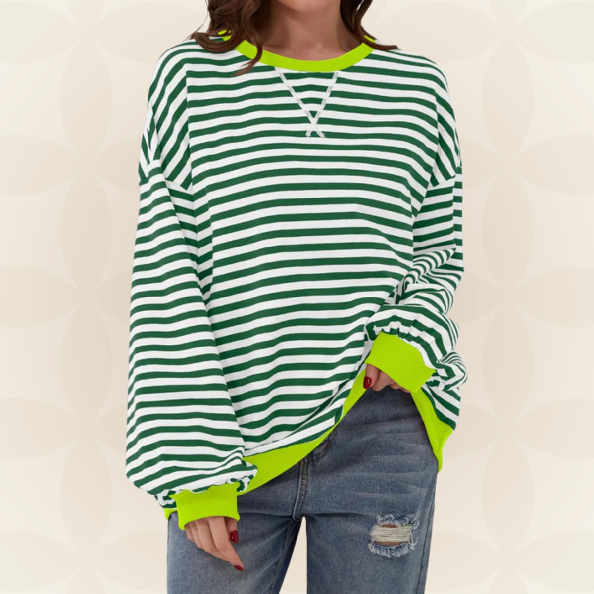 Denise - Maglione a Righe Casual