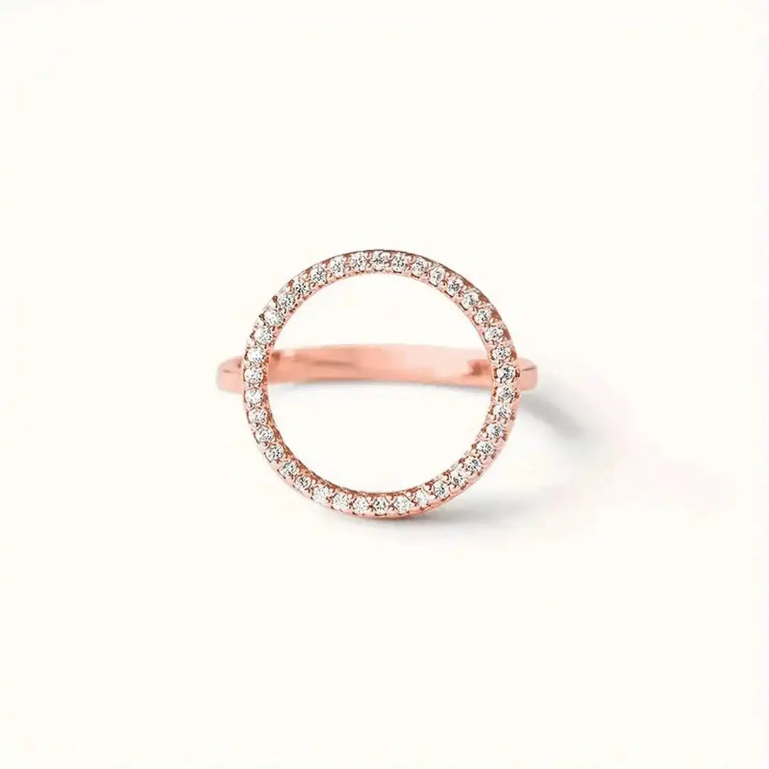 Anello Cerchio Zirconia Cubica Rotondo