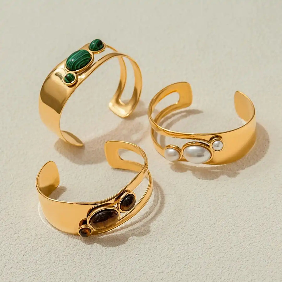 Bracciale Occhio di Tigre Dorato Vintage