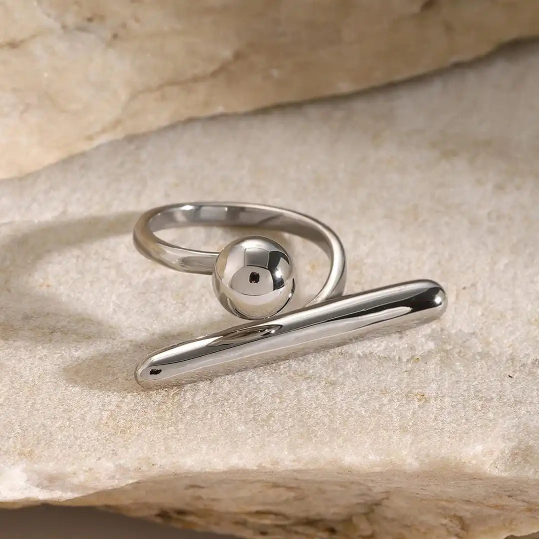 Anello Regolabile con Stella Dorata