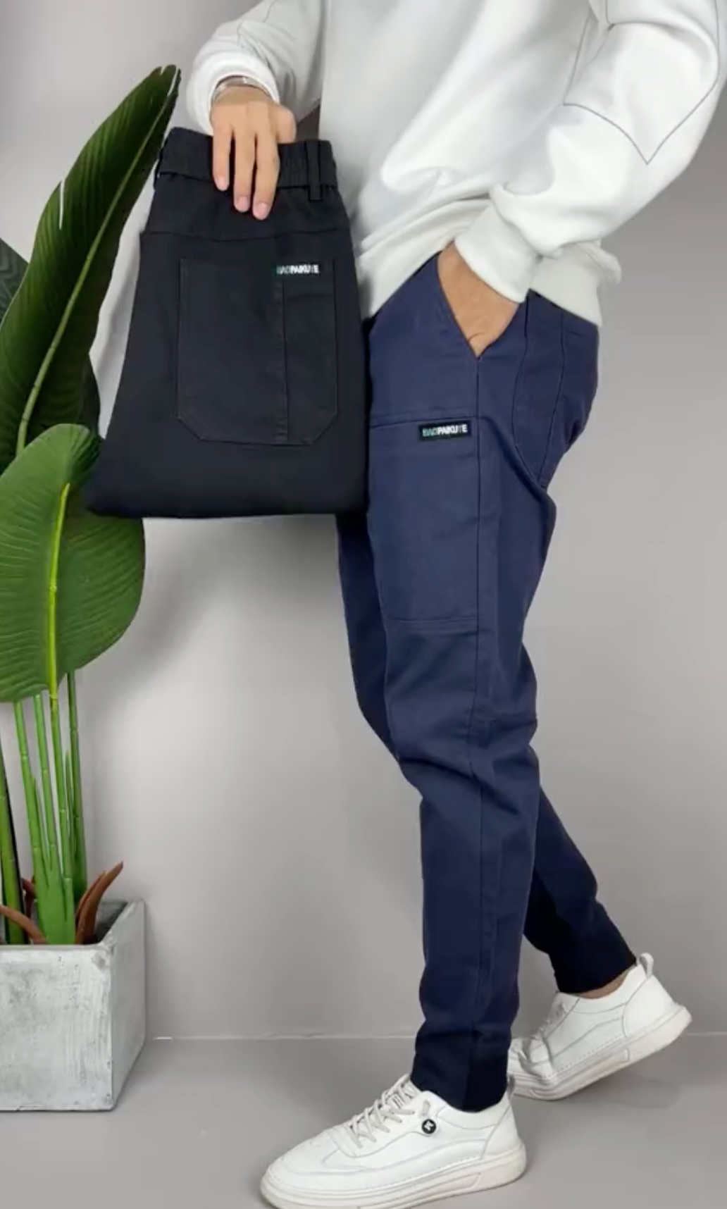 Amedeo | Pantaloni Cargo Stretch Comfort