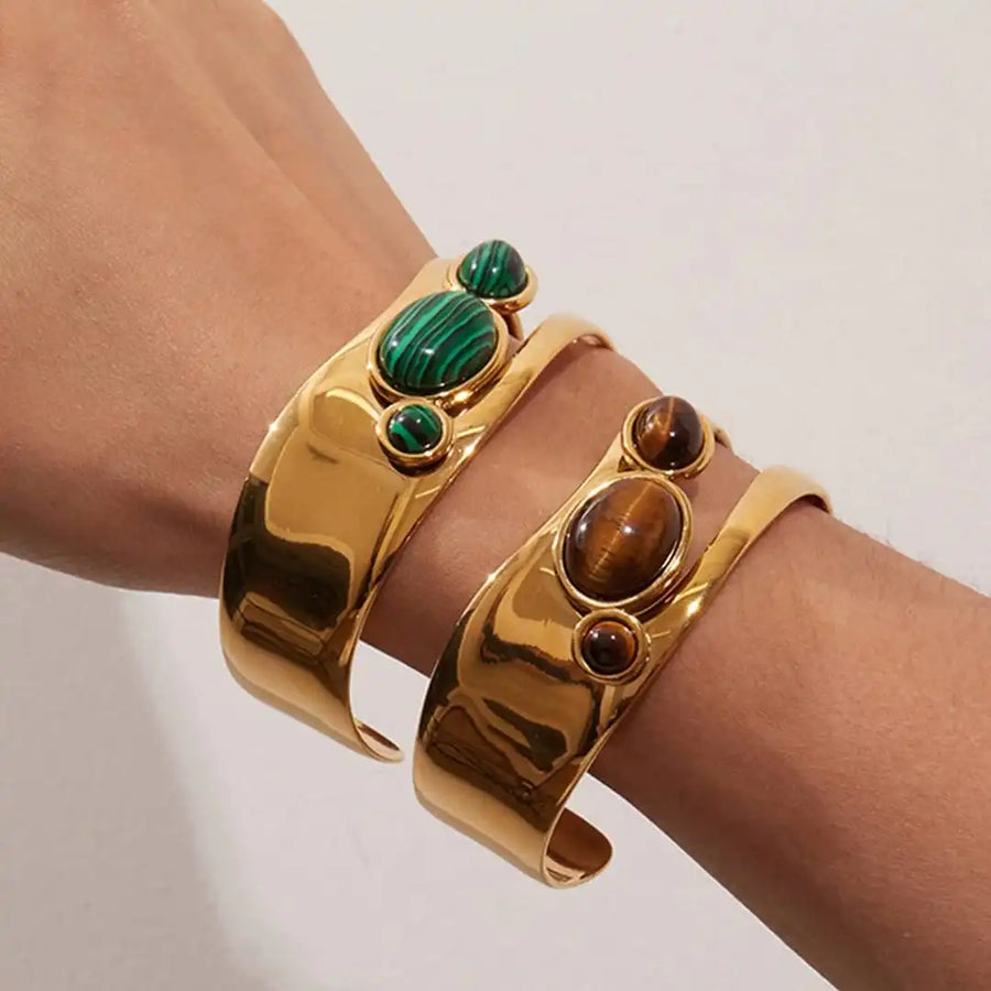 Bracciale Occhio di Tigre Dorato Vintage