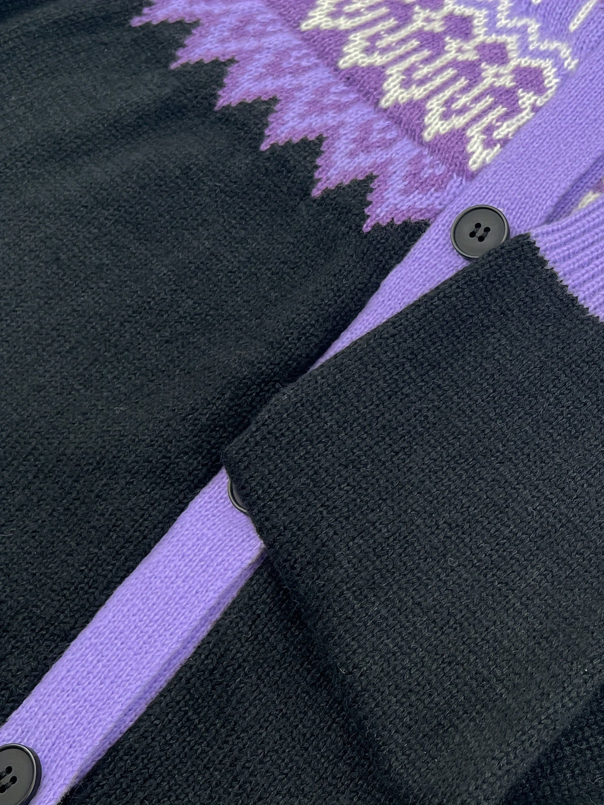 Gulnur | Cardigan con Cappuccio a Motivo Nordico