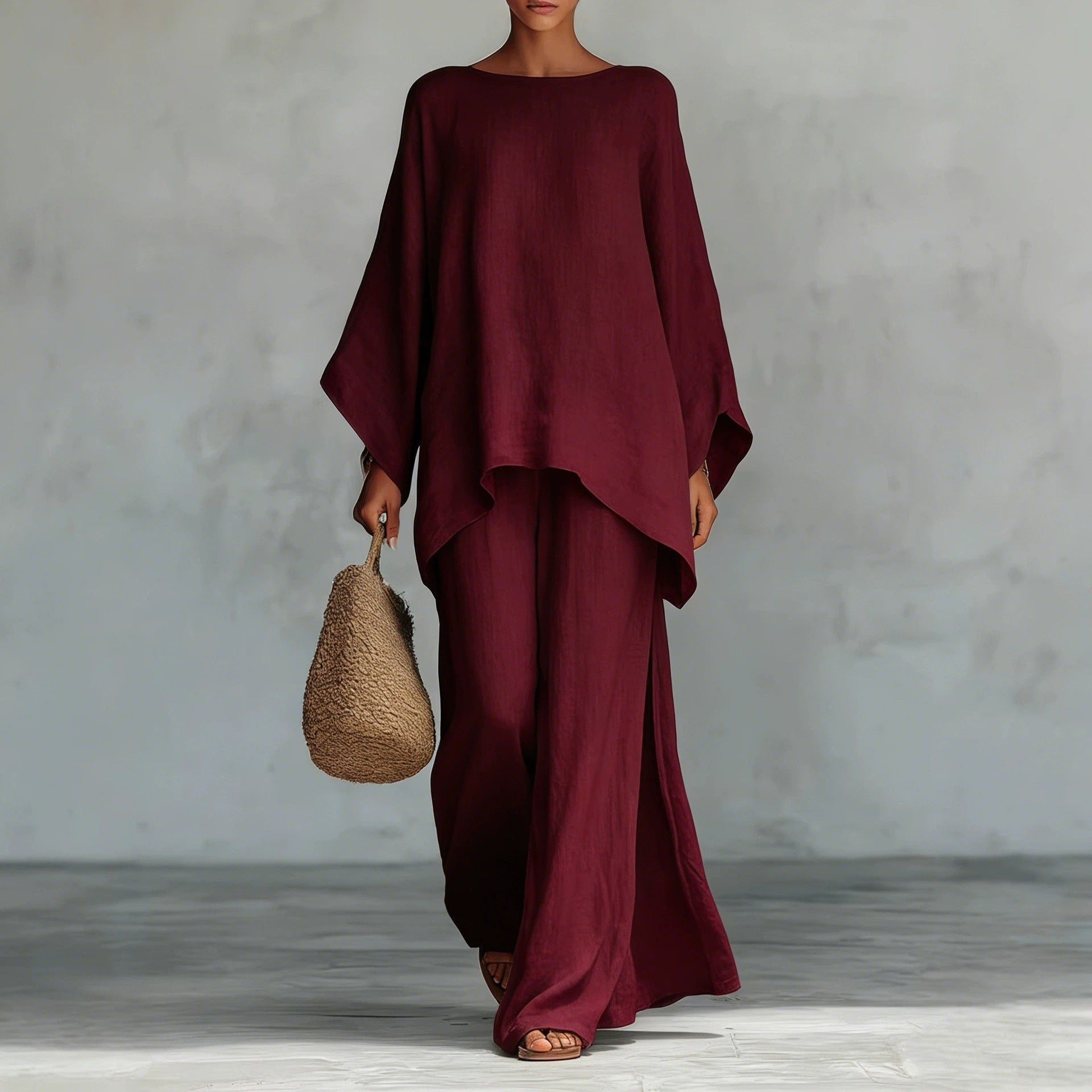 Camicia e Pantaloni in Misto Lino da Donna