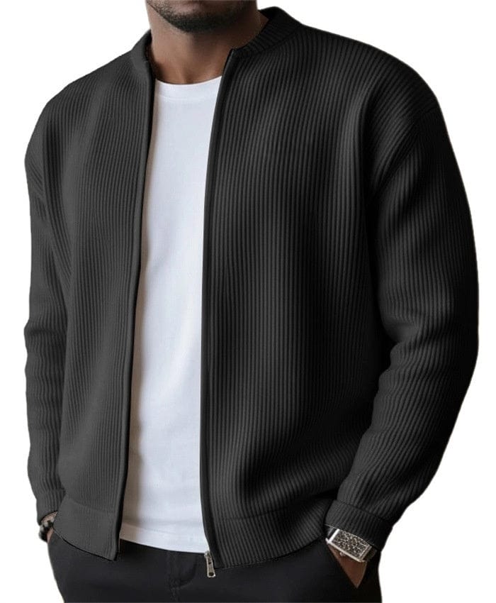 Matteo | Cardigan a Coste con Zip