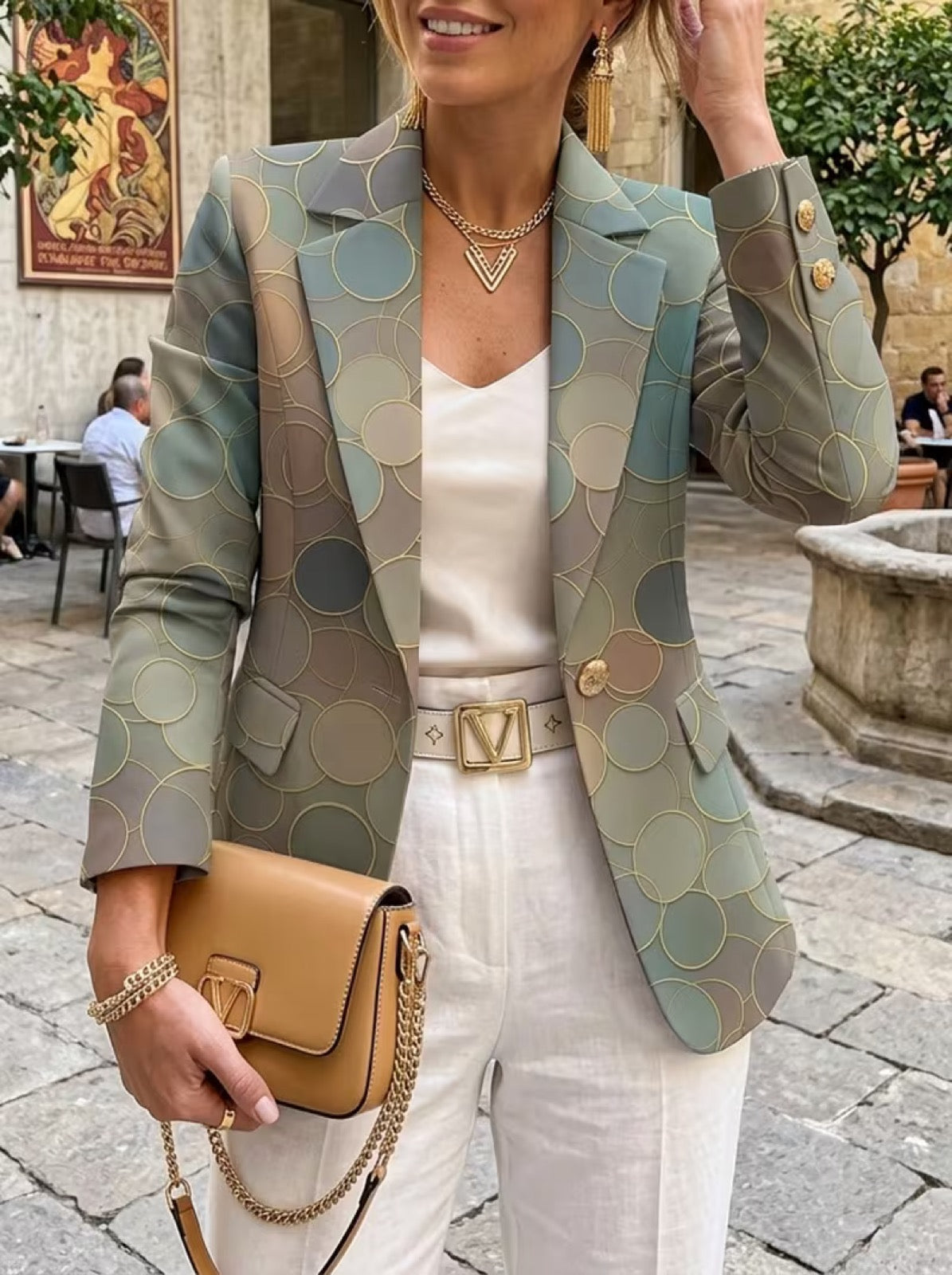Capucine™ | Blazer a Pois Mosaico