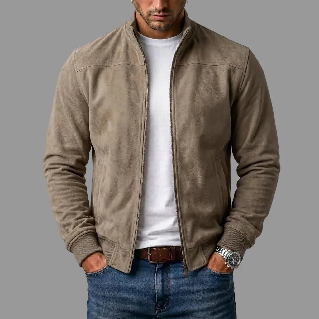 Davide | Giubbotto Bomber in Camoscio