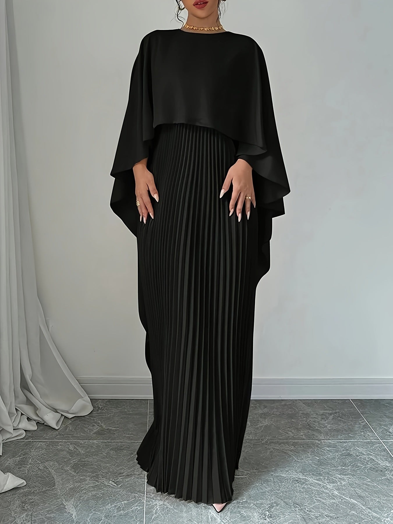 Completo Elegante Abito e Scialle da Donna