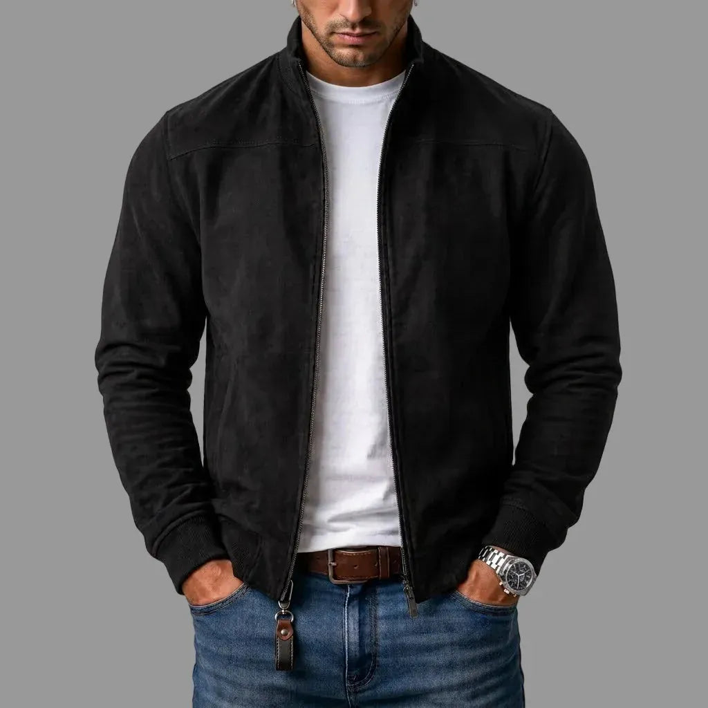 Davide | Giubbotto Bomber in Camoscio