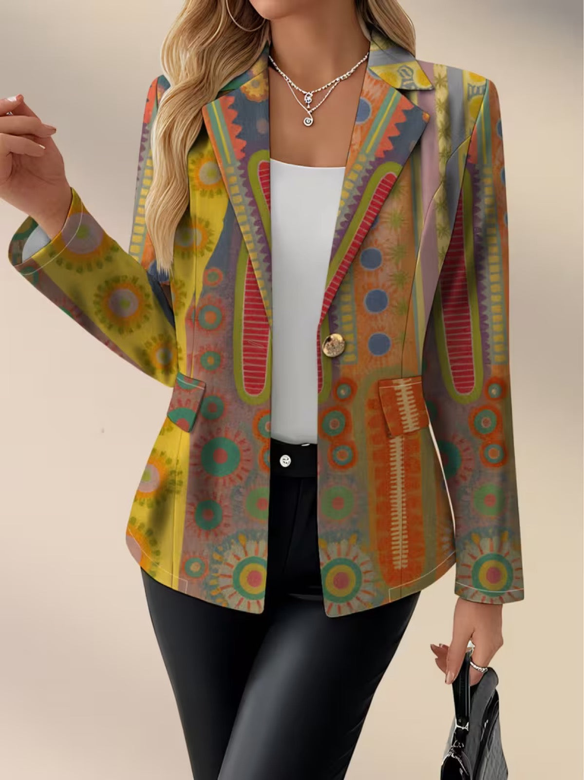 Faustine™ | Blazer Bohémien a Medaglioni