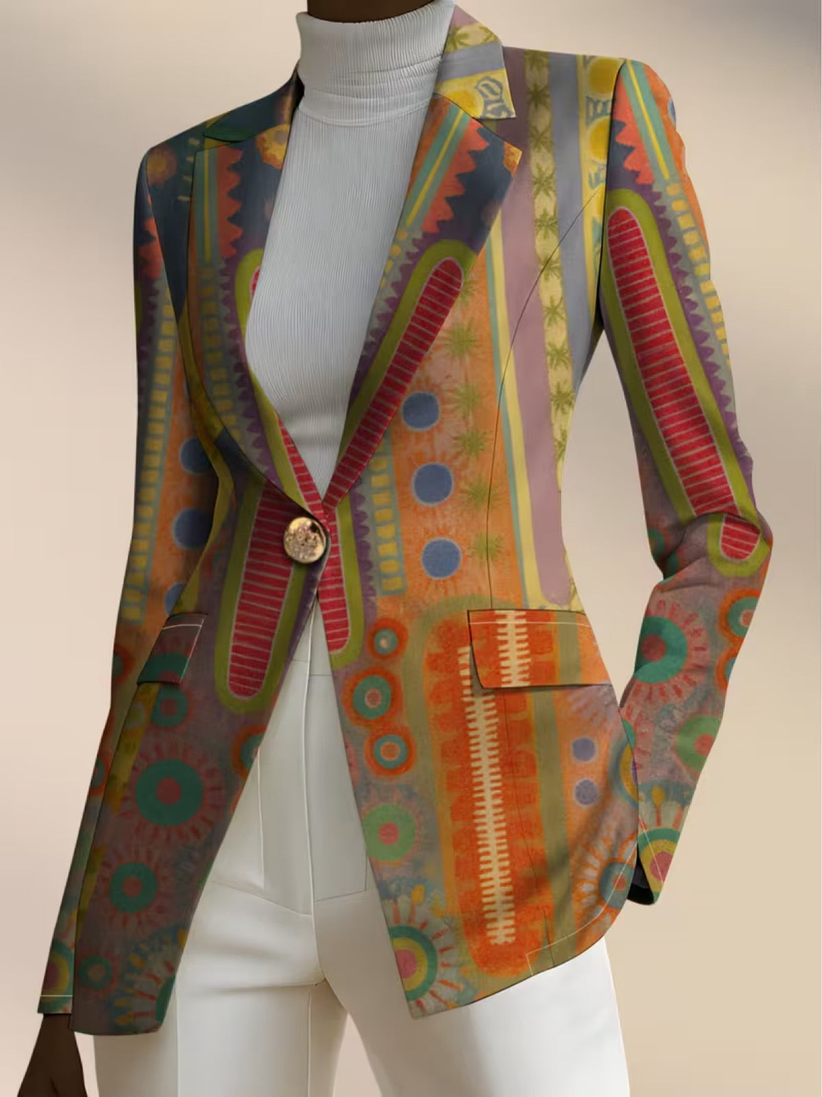 Faustine™ | Blazer Bohémien a Medaglioni