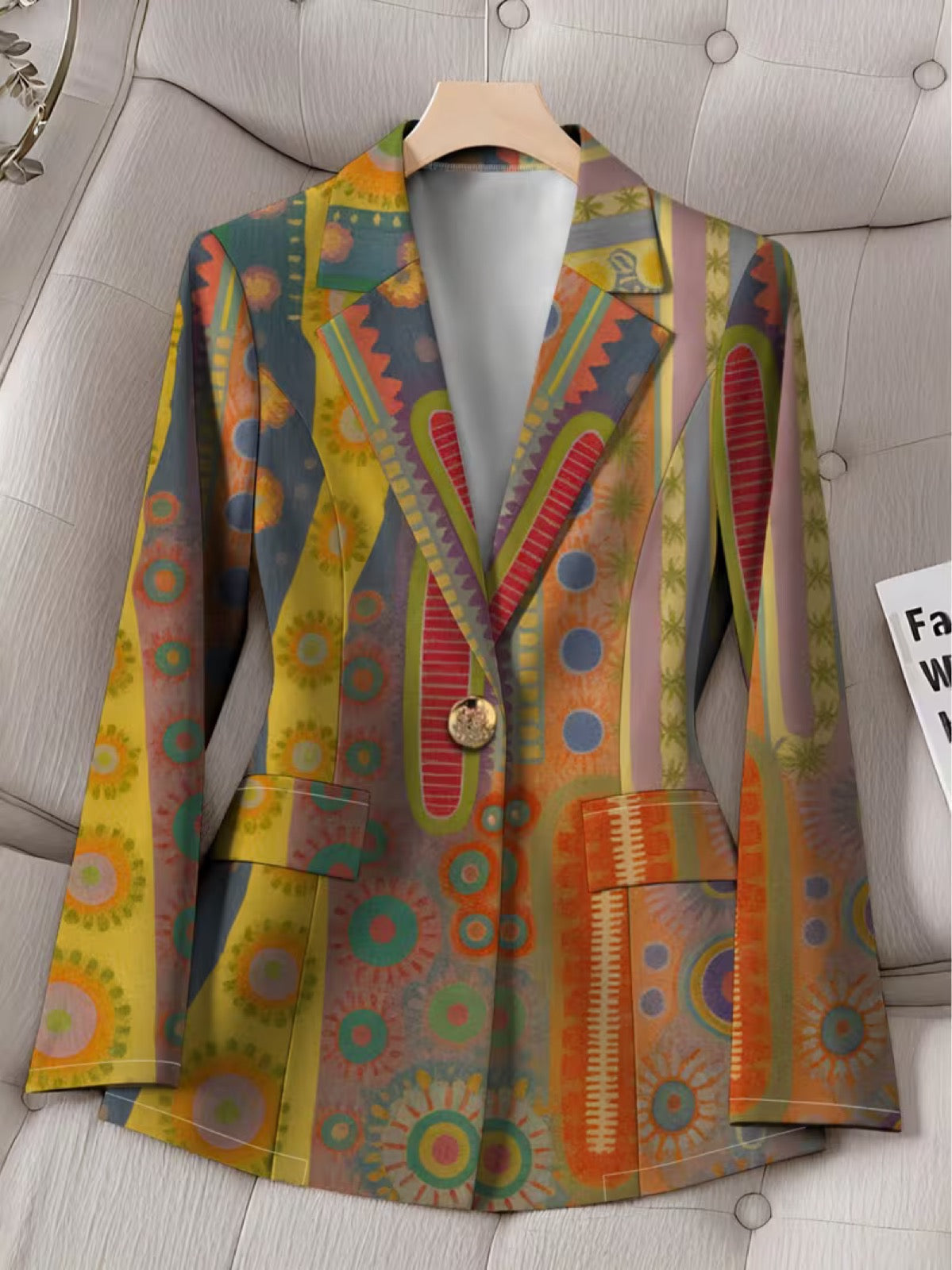 Faustine™ | Blazer Bohémien a Medaglioni