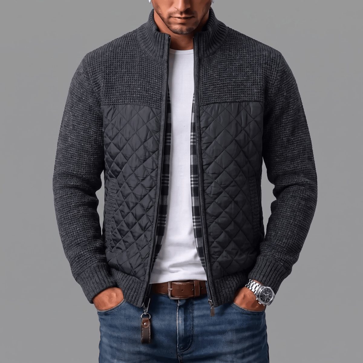 Laurent | Giacca in Maglia Trapuntata