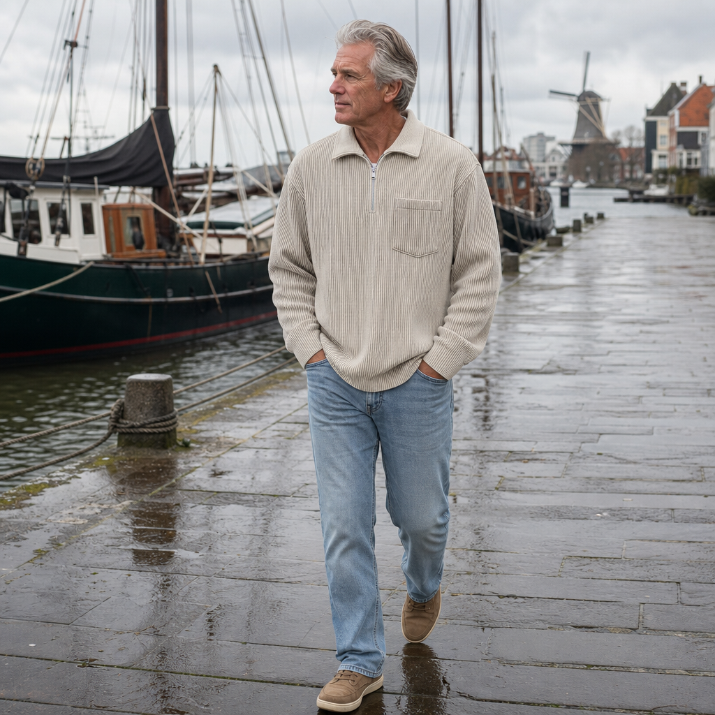 Toon | Maglione con Mezza Zip e Taschino