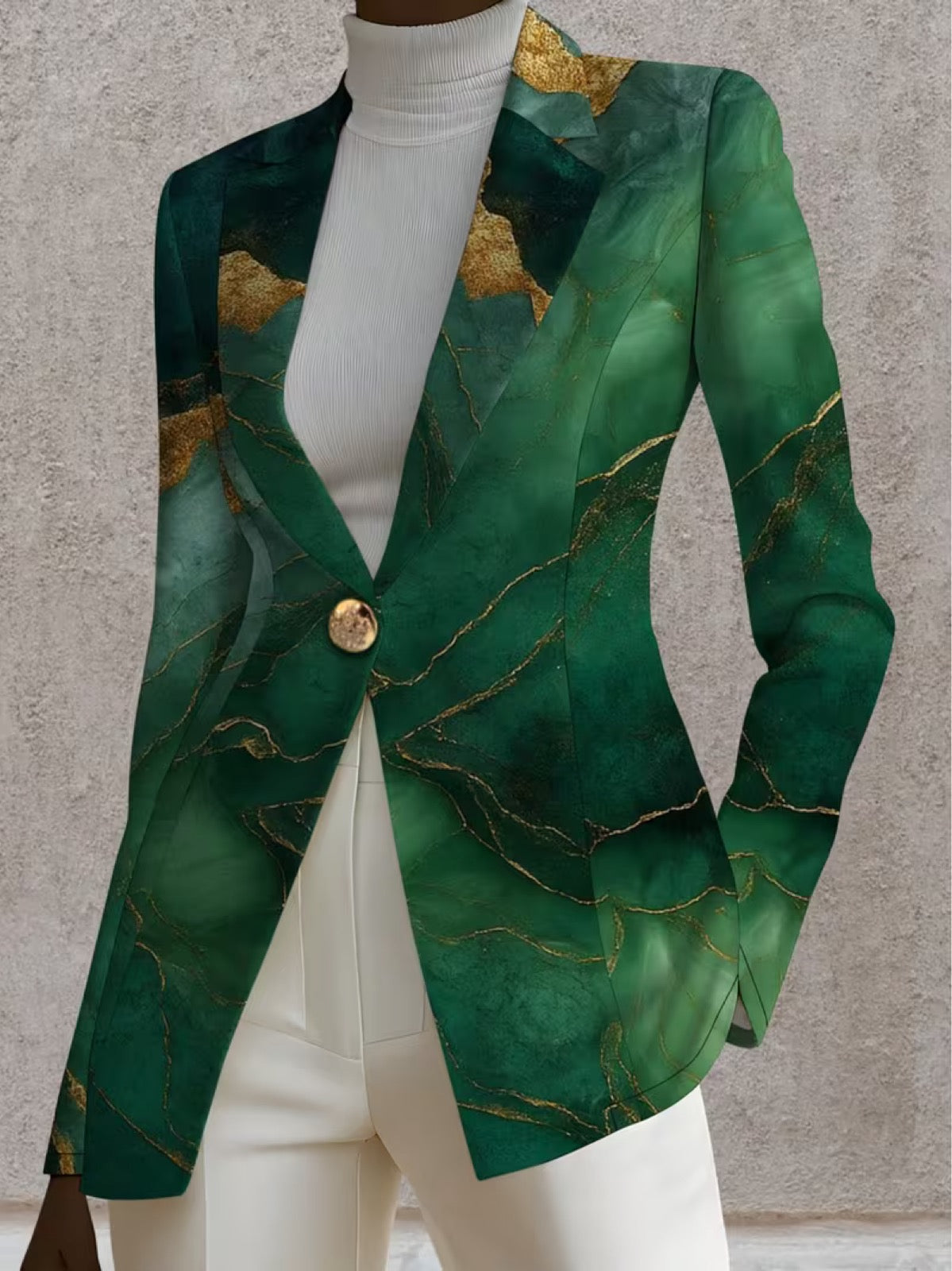 Honorine™ | Blazer Marmo Smeraldo