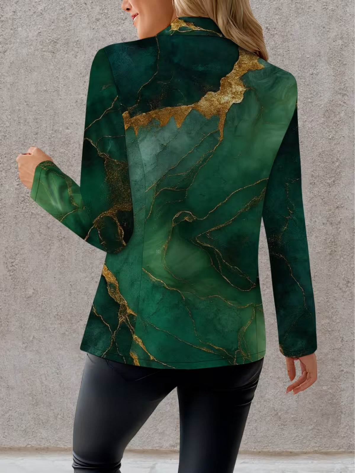 Honorine™ | Blazer Marmo Smeraldo